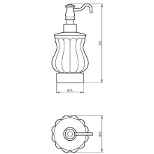 Дозатор для жидкого мыла Migliore Olivia 17545 Белый Хром