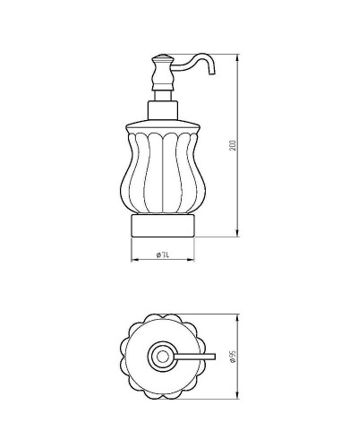 Дозатор для жидкого мыла Migliore Olivia 17545 Белый Хром
