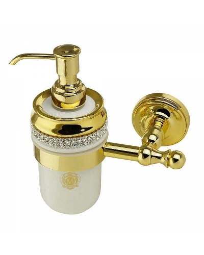 Дозатор для жидкого мыла Migliore Dubai 28484 Белый Золото