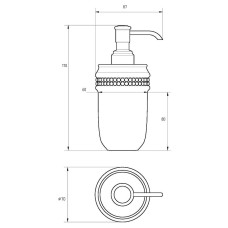Дозатор для жидкого мыла Migliore Dubai 28485 Белый Хром