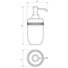 Дозатор для жидкого мыла Migliore Dubai 28455 Белый Хром