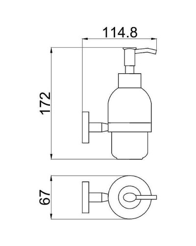 Дозатор для жидкого мыла Allen Brau Priority 6.31006-BN Белый Никель брашированный