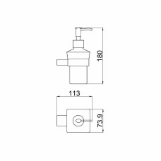 Дозатор для жидкого мыла Allen Brau Infinity 6.21006-31 Черный матовый
