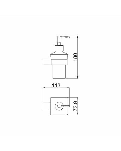 Дозатор для жидкого мыла Allen Brau Infinity 6.21006-31 Черный матовый