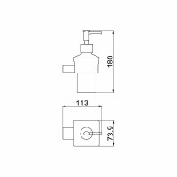 Дозатор для жидкого мыла Allen Brau Infinity 6.21006-00 Хром