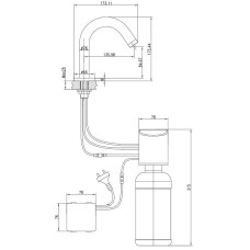 Дозатор для жидкого мыла Lemark Project LM4644CE Хром