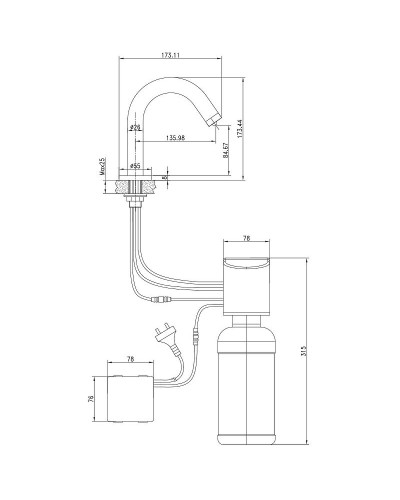 Дозатор для жидкого мыла Lemark Project LM4644CE Хром