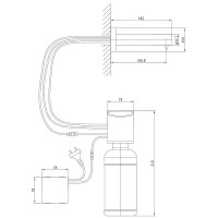 Дозатор для жидкого мыла Lemark Project LM4641CE Хром