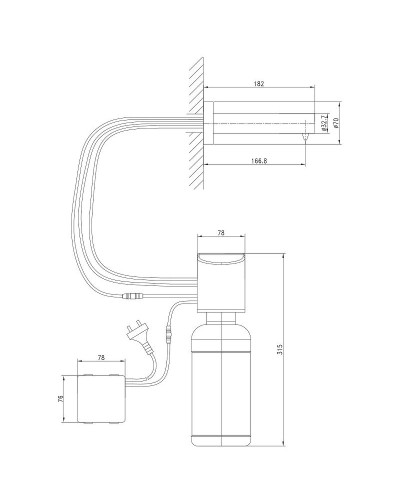 Дозатор для жидкого мыла Lemark Project LM4641CE Хром