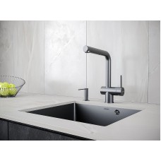 Дозатор для моющего средства Paulmark Decus D004-418 Черный металлик