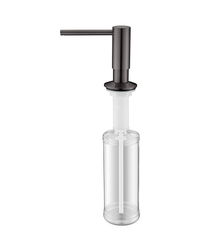 Дозатор для моющего средства Paulmark Decus D004-GM Вороненая сталь