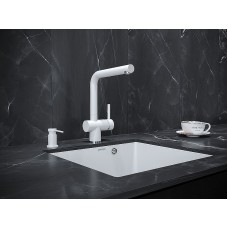 Дозатор для моющего средства Paulmark Brevit D005-431 Белый матовый