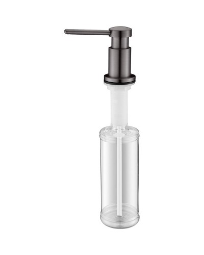 Дозатор для моющего средства Paulmark Brevit D005-GM Вороненая сталь
