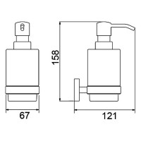 Дозатор для жидкого мыла Timo Saona 13039/17 Золото матовое