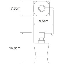 Дозатор для жидкого мыла WasserKRAFT Exter K-5599 Светлая бронза