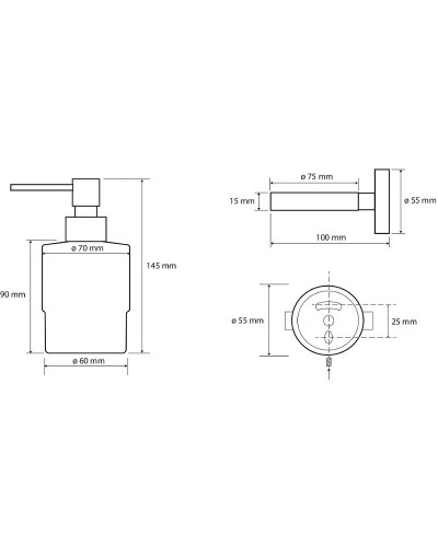Дозатор для жидкого мыла Bemeta Brilo 161109102 Золото