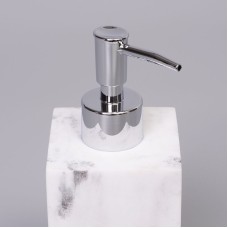 Дозатор для жидкого мыла WasserKRAFT Kammel K-9199 Белый мрамор Хром