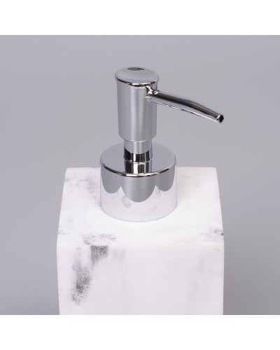 Дозатор для жидкого мыла WasserKRAFT Kammel K-9199 Белый мрамор Хром