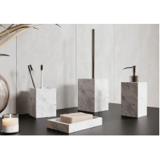 Дозатор для жидкого мыла WasserKRAFT Kammel K-9199 Белый мрамор Хром