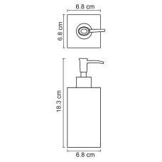 Дозатор для жидкого мыла WasserKRAFT Kammel K-9199 Белый мрамор Хром