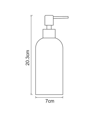 Дозатор для жидкого мыла WasserKRAFT Neime K-1999 Черный Белый
