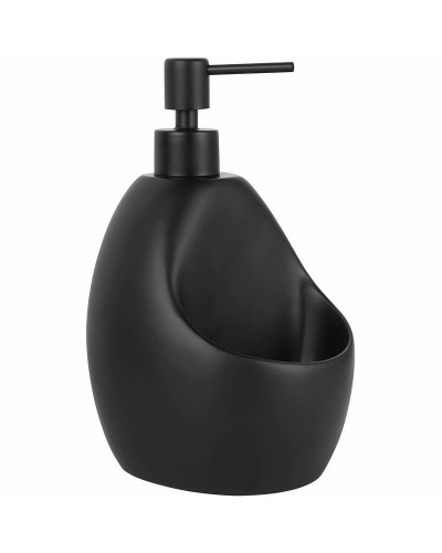 Дозатор для жидкого мыла WasserKRAFT K-8099BLACK с емкостью для губки Черный матовый