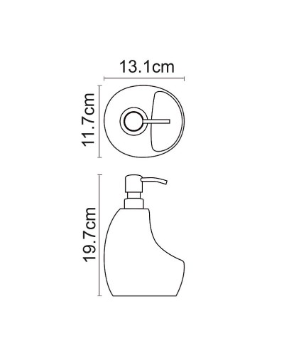 Дозатор для жидкого мыла WasserKRAFT K-8099BLACK с емкостью для губки Черный матовый