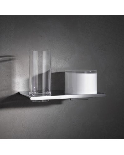 держатель со стаканом и дозатором Keuco Edition 400 11553 019000 Хром