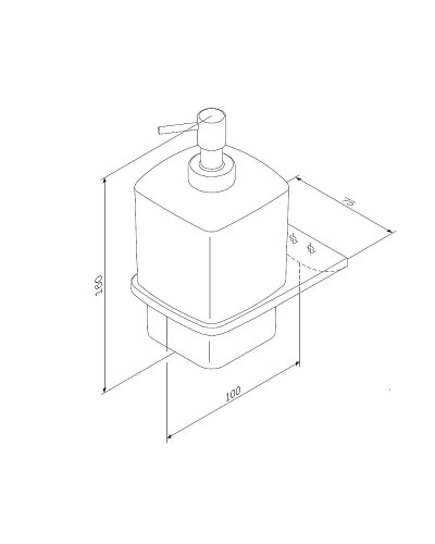 Дозатор для жидкого мыла AM.PM Inspire V2.0 A50A36922 Черный матовый