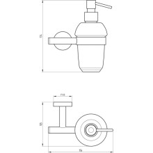 Дозатор для жидкого мыла Migliore Fortis 31756 Черный матовый