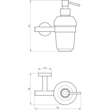 Дозатор для жидкого мыла Migliore Fortis 31756 Черный матовый
