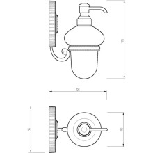 Дозатор для жидкого мыла Migliore Montecarlo 31501 Золото Белый