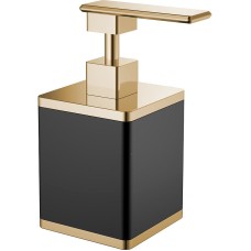 Дозатор для жидкого мыла Boheme 10969-B-G Черный Золото