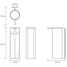 Дозатор для жидкого мыла Bemeta Niva 101109095 Нержавеющая сталь матовая