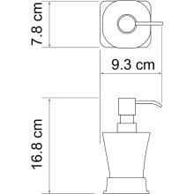 Дозатор для жидкого мыла WasserKRAFT Amper K-5499N Никель