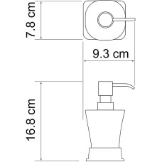 Дозатор для жидкого мыла WasserKRAFT Amper K-5499N Никель