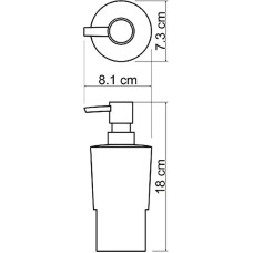 Дозатор для жидкого мыла WasserKRAFT K-C179 Белый