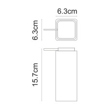 Дозатор для жидкого мыла WasserKRAFT Paar K-4299 Черный