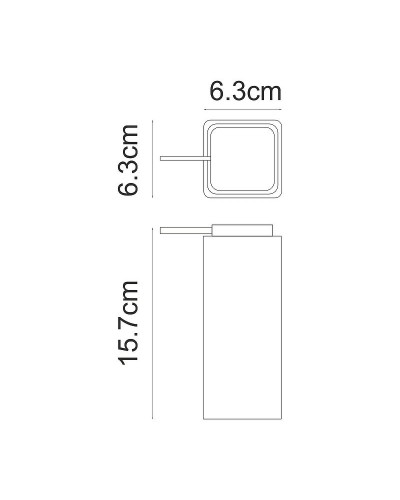 Дозатор для жидкого мыла WasserKRAFT Ems K-16991 Белый