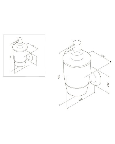 Дозатор жидкого мыла AM.PM Like A8036900 Хром