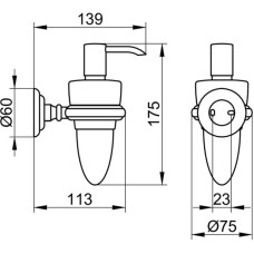 Дозатор 160 мл KEUCO Astor 02152019000