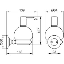 Дозатор 250 мл KEUCO Astor 02153019000