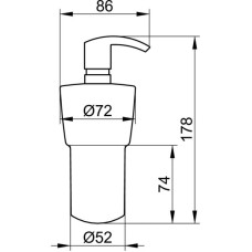 Дозатор 250 мл KEUCO City.2 02753019000