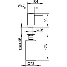 Дозатор мыльной пены 500 мл KEUCO Elegance New 11649010100
