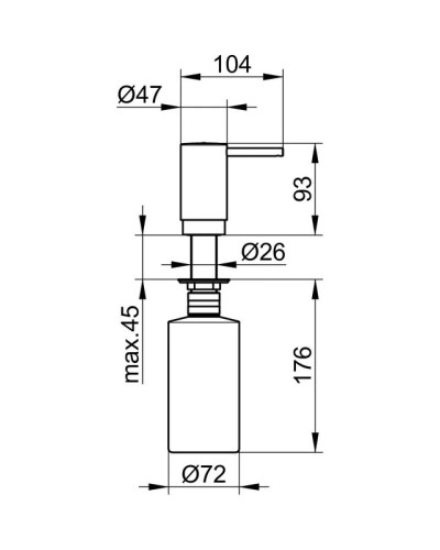 Дозатор мыльной пены 500 мл KEUCO Elegance New 11649010100