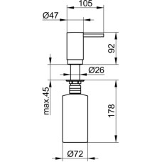 Дозатор 500 мл KEUCO Elegance New 11649010101