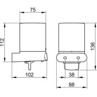 Дозатор 180 мл KEUCO Elegance New 11652010100