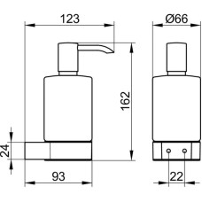 Дозатор 250 мл KEUCO Plan 14953019000