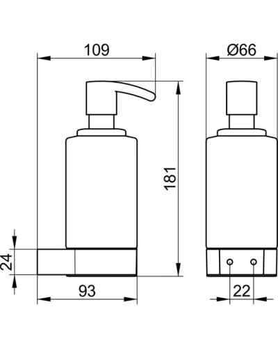 Дозатор мыльной пены 250 мл KEUCO Plan 14957019000