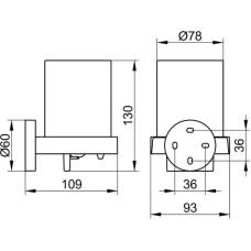 Дозатор 180 мл KEUCO Edition 90 19052019000